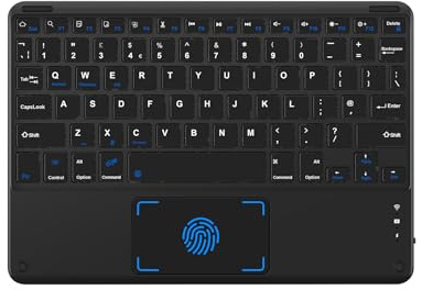 LAMA Wireless Keyboard With Touchpad, Portable Universal Ultra Slim Bluetooth Tablet Mini Keyboard for iPad/Tablet/iOS/Android/Windows/Laptop/Computer/Phone