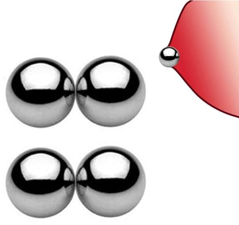 BFLaiCai 4 Stück Nicht Durchdringender Gefälschter Nippelring Magnetischer Nippelpiercing Langhantelbolzen Künstlicher Piercing Körperschmuck For Frauen