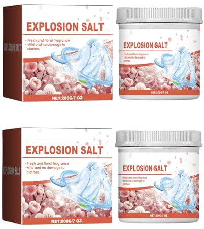 Active Oxygen Laundry Booster Powder - Tiefenfleckenentfernungs-Einweichen für Weiß und Farben - Hilft, die Frische des Stoffes wiederherzustellen - Geeignet für Handwäsche und Vorwaschung (2pcs)