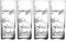 Ravenhead Script Tumblers, Pack of 4, Black/ White
