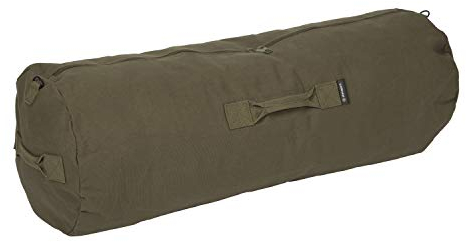 Deluxe Seesack mit Reißverschluss, Olivgrün – 127 x 45 x 45 cm