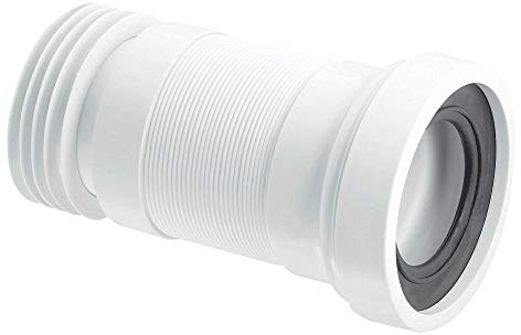 McAlpine Flexi Pan Connector WC F26R, Polypropylene, White, 97-107 mm, NPT