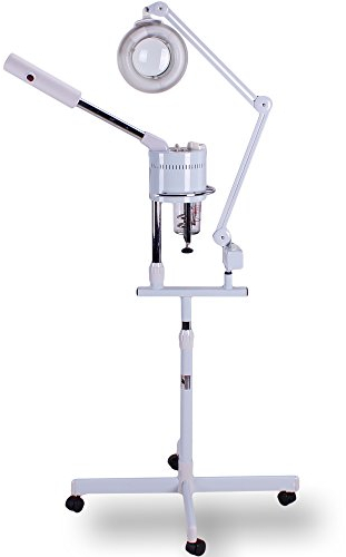 Medeo 500900E Kombigerät Vapozon Lupenlampe 2in1 - Weiß - Facial Steamer - Poren-Behandlung und Reinigung