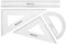 Westcott E-10304 00 Mathe-Set, 4-teilig, Kunststoff transparent
