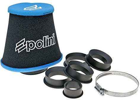 Filtro aria POLINI BIG Evolution 28 – 55 mm diritta Nero Blu