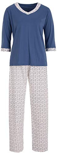 Zeitlos Pyjama Set Damen Schlafanzug Heart 3/4 Arm