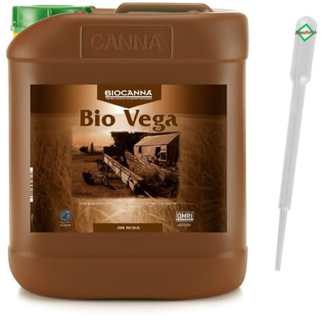 Weedness Canna Bio Vega 5 Liter - Wachstumsphase Grow Anbau Indoor Dünger Bio Tomaten Dünger Gurken Flüssigdünger Organischer