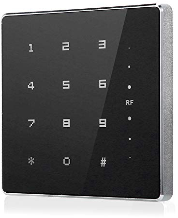 RFID lettore di schede, Controllo Accessi per Porta Apertura Tramite codice PIN Scheda RFID 125KHz Tastiera Retroilluminata IP68 Antipolvere Wiegand 26 Adatto per Negozio Fabbrica Magazzino Banca