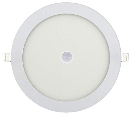 LED Panel Einbauleuchte Panelleuchte Deckenlampe Deckenleuchte mit Bewegungsmelder Bewegungssensor 12w-Rund Ø 170mm Warmweiß