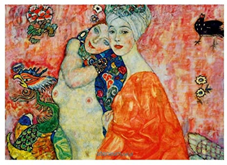 Bluebird Puzzle - Gustav Klimt, Die Freundinnen, 1907, 1000 Teile Puzzle - Reproduktion des Berühmten Gemäldes - Puzzle für Erwachsene