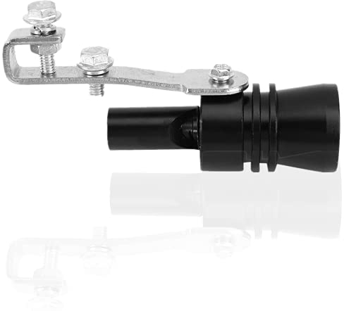 Terisass Turbo Sound Whistle Aluminiumlegierung Auto Fahrzeug Auspuff Pfeife Automobile Modified Turbo Sound Tail Throat Whistle(Schwarz)