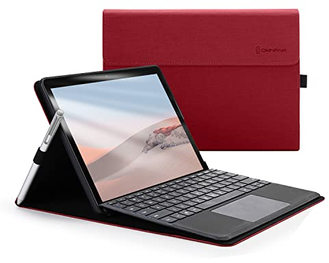 Omnpak Hülle für Microsoft Surface Go 4/3 /2/1,Business-Hülle mit Stifthalter,Einstellbarer Multi-Betrachtungswinkel,kompatibel mit der Type Cover-Tastatur