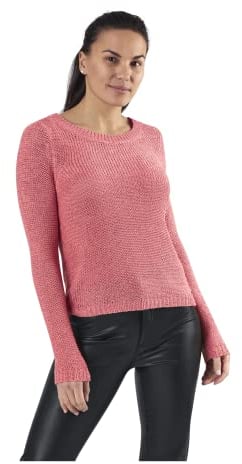 ONLY Damen ONLGEENA XO L/S KNT NOOS Pullover, 15113356,Tea Rose,M
