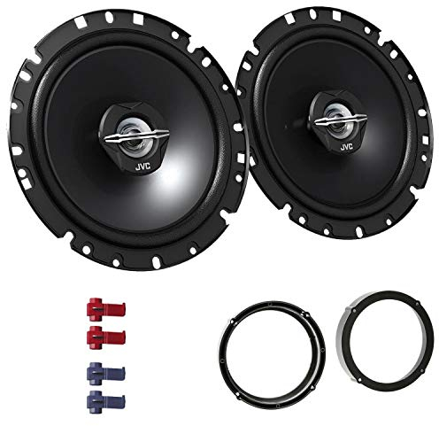 JVC CS-J1720X Lautsprecher mit Einbauset passend für VW Volkswagen Touran ab 2003 Türen hinten 600 W 170mm 2 Wege Koax