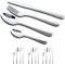 GOODFEER Cutlery Set,16-Piece Stainless Steel Flatware for 4 People Dinner Spoon Knife and Fork Sets, Tableware Mirror Polish Silverware