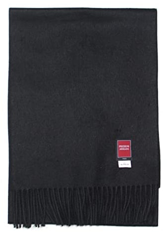 PREMIUMARMADA Hipster Schal aus 100% Wolle Alpaka, eleganter Winterschal, Wollschal aus feiner 100% Alpaka Wolle, weich, warm, pures elegantes Naturhaar unisex, natur (schwarz)