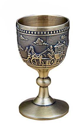 Tiardey 2,8-Zoll-Kelchkelch,Exquisiter Weinkelch,dekorative Bronze,praktisch für Wein - BEFrderung