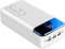 Power Bank Fast Charging LED Display 50000Mah Portable Charger, High Capacity 3 Outputs Phone Battery Pack with Flashlight Compatible with Iphone Samsung Xiaomi Huawei Tablet And More,White