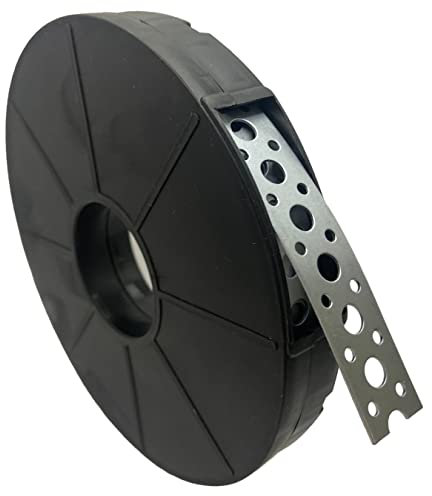 Fasce di fissaggio in acciaio zincato, 10 metri (18 mm) per recinzione, fascette di fissaggio con fori