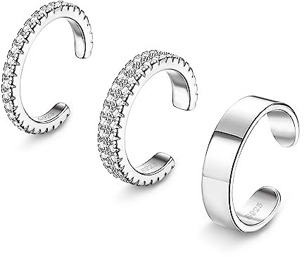 ORAZIO 3PCS Adjustable Toe Rings for Women Silver Tone Minimalist Open Toe Rings Set Open Tail Ring Band Summer Beach Foot Jewelry Set Gifts for Women Girls 1