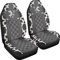 Poceacles Kuh und Diamant Muster Druck Auto Sitzbezüge 2 teile/satz Hohe Rückenlehne Stretchy Eimer Sitzbezug Auto Protector Vordersitze Abdeckung Protector Abdeckungen