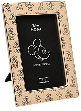 Widdop and Co Disney Mickey & Minnie Bilderrahmen aus Keramik, 4 x 6 Zoll, 10 x 15 cm – Gedruckte Bilder von Mickey & Minnie Mouse