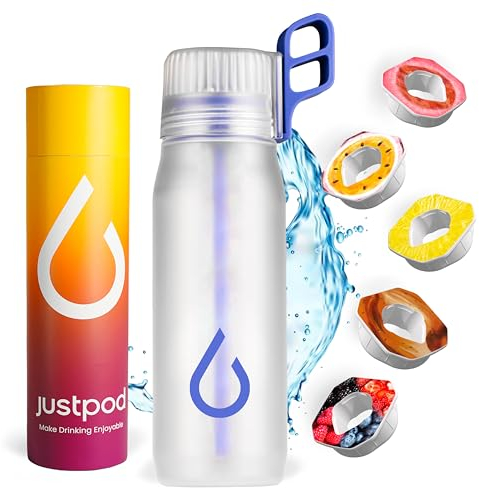 justpod® | Air Borraccia Up To 650ml | +5 POD INCLUSE | TOP GUSTI | Senza BPA | Starter Up Set borracce | Frutta | 0 Zuccheri 0 Calorie