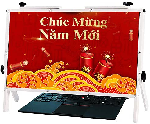 Bildschirmlupe Anti-Strahlung Computer-Bildschirmlupe für Laptop Faltbare tragbare Bildschirmlupe 22 Laptop-Bildschirmlupe, kompatibel mit Laptops, iPads, Mobiltelefonen (Natu (Weiß)
