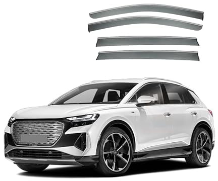 Regenabweiser Windabweiser für Audi Q5 E-tron 2022,Anklebbare Deflektoren 4 Stück