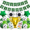 VEghee Football Party Decoration, Balloon Football Decoration Kids Birthday, Football Birthday Decoration, Green Foil Balloon Football Boys Party Decoration