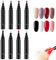 Nail Art Pens, 8pcs 5ml Nail Polish Pens, DIY One Step Nail Gel Pen, Manicure Pedicure Nail Varnish Pens, Nail Polish Markers for Home Salon (8 Colors)