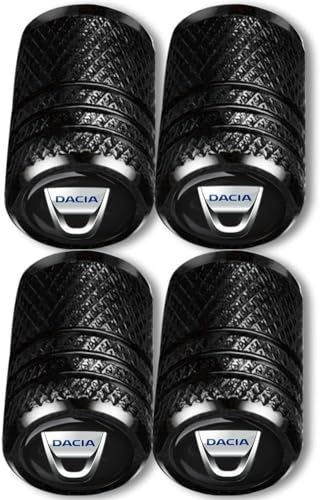 4 Stück Auto Ventilkappen Für Dacia Jogger Duster Spring Sandero Logan Lodgy Dokker Bigster, Wasserdicht Auto Reifen Staub Kappen, Auto Rad Reifen Stiele Abdeckung