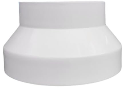 Gralara Luftkanaladapter Zubehör Kanalverbinder Flansch Havc Rohrverbinder für Abluftrohr, 200 mm bis 150 mm