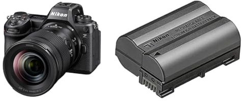 Nikon Hybride Z6III + Z 24-120mm f/4 S, Plein Format 24,5 MP, vidéo 6K, jusqu'à 120 i/s, écran Tactile et orientable + Batterie Rechargeable Haute capacité Lithium-ION EN-EL15c