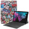 DayQiQiPu Custodia per Microsoft Surface PRO 7+/ PRO 7/ PRO 6/ PRO 5/ PRO 4 Custodia per Tablet Ultrasottile Supporto Pieghevole, Custodia Protettiva Antiurto Multi View - Graffito