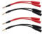 EMSea 4pcs 4mm Banana Male Plug to 2 Female Plugs Banana Jack Socket Plug Adapter 14AWG Banana Plug Separator Cable for Remote Controlled Airplanes