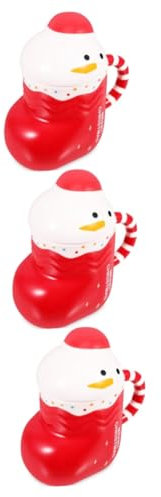 PRETYZOOM 3 Piezas taza de navidad tarro de galletas de navidad coffee cup coffee mug tazas de café decoración de botas de santa taza de agua de navidad taza de de navidad