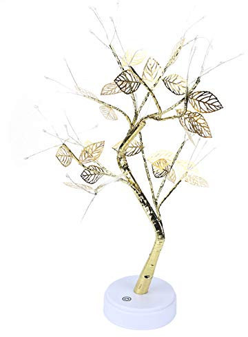 Bonsai-Tisch, Baum, Licht, 72 LEDs, Goldblätter, Baum, Lampe, USB, Kupferdraht, Tischlampe, Nachtlicht für die Innendekoration des Hauses