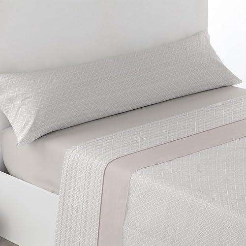 Rufino Díaz Juego Sábanas 3 Piezas Verano Osorno - Beige, 90 cm