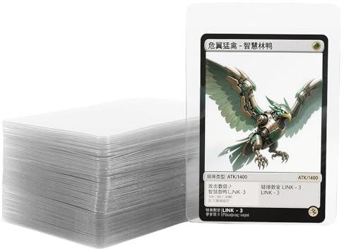 HLIWS 50 Pcs Semi Rigid Card Holders, for Everyday Storage & Sports Cards | PVC, Transparent, 124×83 mm, Three Sides Sealed & Reinforced, Dustproof and Stain-Resistant, Suitable for Cards and Stickers