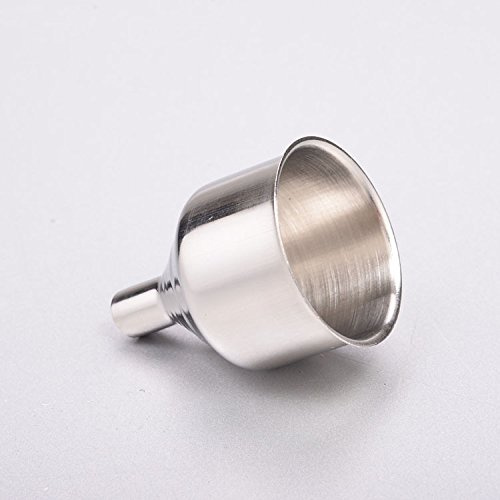 Funnel, Stainless Steel Kitchen Metal Funnel Hip Flask Universal, Thicken Sanding Texture Solid Durable Classic Look