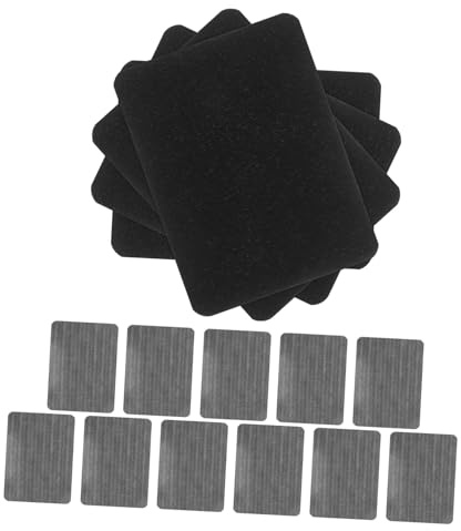Angoily 15stücke Rechteckige Baumwoll-aufbügelflicken Zum Reparieren Von Kleidung Und Möbeln Schwarz Diy-stoffflicken Für Sofas Stühle Knie Und Ellbogen Schnell Und Einfach Anzuwenden
