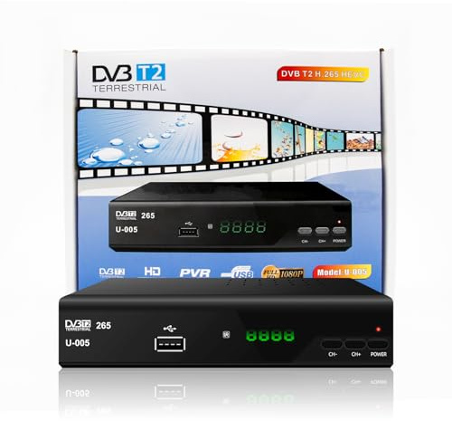 TDT dvb t2 h 265 hevc Full HD 1080-usb-hdmi-gravador Receptor TV Digital terrestre (h 265)