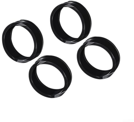 Alanmoship 20 anelli protettivi in silicone per joystick PS5 per XBOX Switch anti-usura coperture per levette per joystick accessori per giochi nero bianco trasparente (nero)