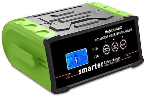 Chargeur De Batterie Voiture 12V/24V 6 400AH Type Réparation Intelligente Automatique Universel Bateau Moto Charge De PréCision