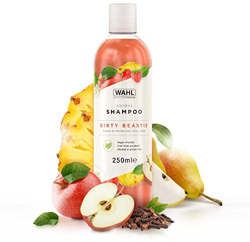 Wahl Dirty Beastie Shampoo, Dog Shampoo, Natural Pet Friendly Formula, Professional Vegan pet shampoo, For Dirty Coats, 250ml