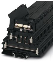 Phoenix Contact UKK 5-HESILED 24 Modularer Sicherungs-Anschlussklemmenblock 2 Schwarz, 1.5mm², 24V Schraubbefestigung, Packung a 50 Stück