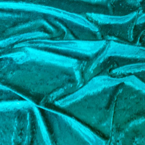 Premium Crushed Velvet, Craft Dress Fabric Curtain Material 60 - 150cm Width (Turquoise)