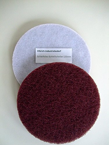 Olbrich-Industriebedarf Schleifvlies - Schleifscheiben 125 mm Korn 80-25 Stück