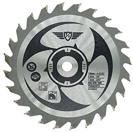 1 x TopsTools CS12024T 120mm 24T 9.5mm Bore TCT Saw Blades